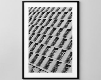 City Pattern No.0744 / Warszawa / Architecture Photography / Fine Art Print / Wall Decor