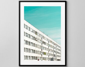 White and wide / Wrocław / Architecture Photography / Fine Art Print / Wall Decor