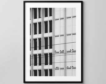 City Pattern No.0714 / Warszawa / Architecture Photography / Fine Art Print / Wall Decor