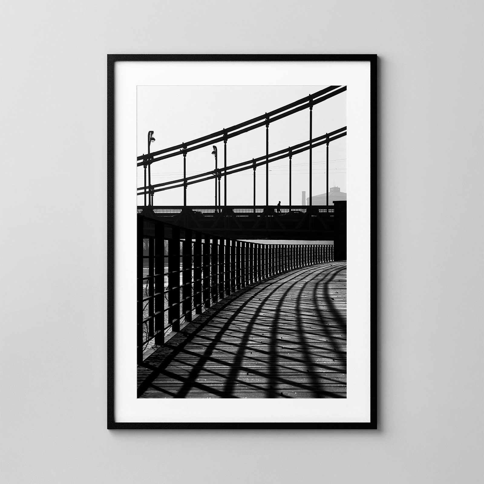 City Pattern No.3909 / Wrocław - Grunwaldzki Bridge / Architecture Photography/ Fine Art Print / Wall Decor