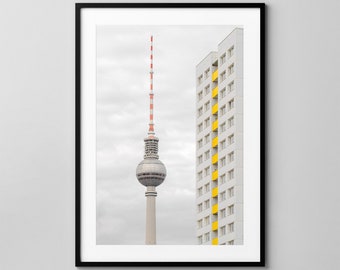 Fernsehturm / Berlin Poster / Alexanderplatz / Architecture Photography / Fine Art Print / Wall Decor