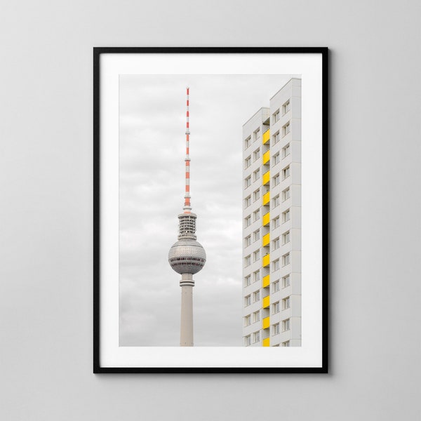 Fernsehturm / Berlin Poster / Alexanderplatz / Architecture Photography / Fine Art Print / Wall Decor