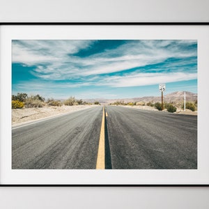 Joshua Tree National Park Road / Landscape Photography / Fine Art Print / Wall Decor image 1