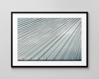 City Pattern No.9558 / Wrocław - Rędziński Bridge / Architecture Photography/ Fine Art Print / Wall Decor