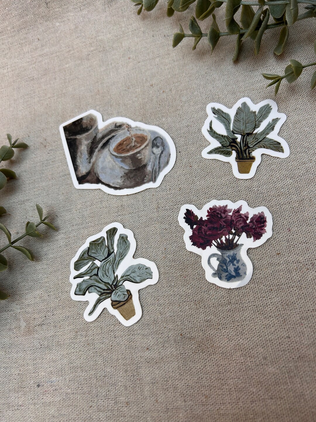 Waterproof Stickers of Paintings - Etsy