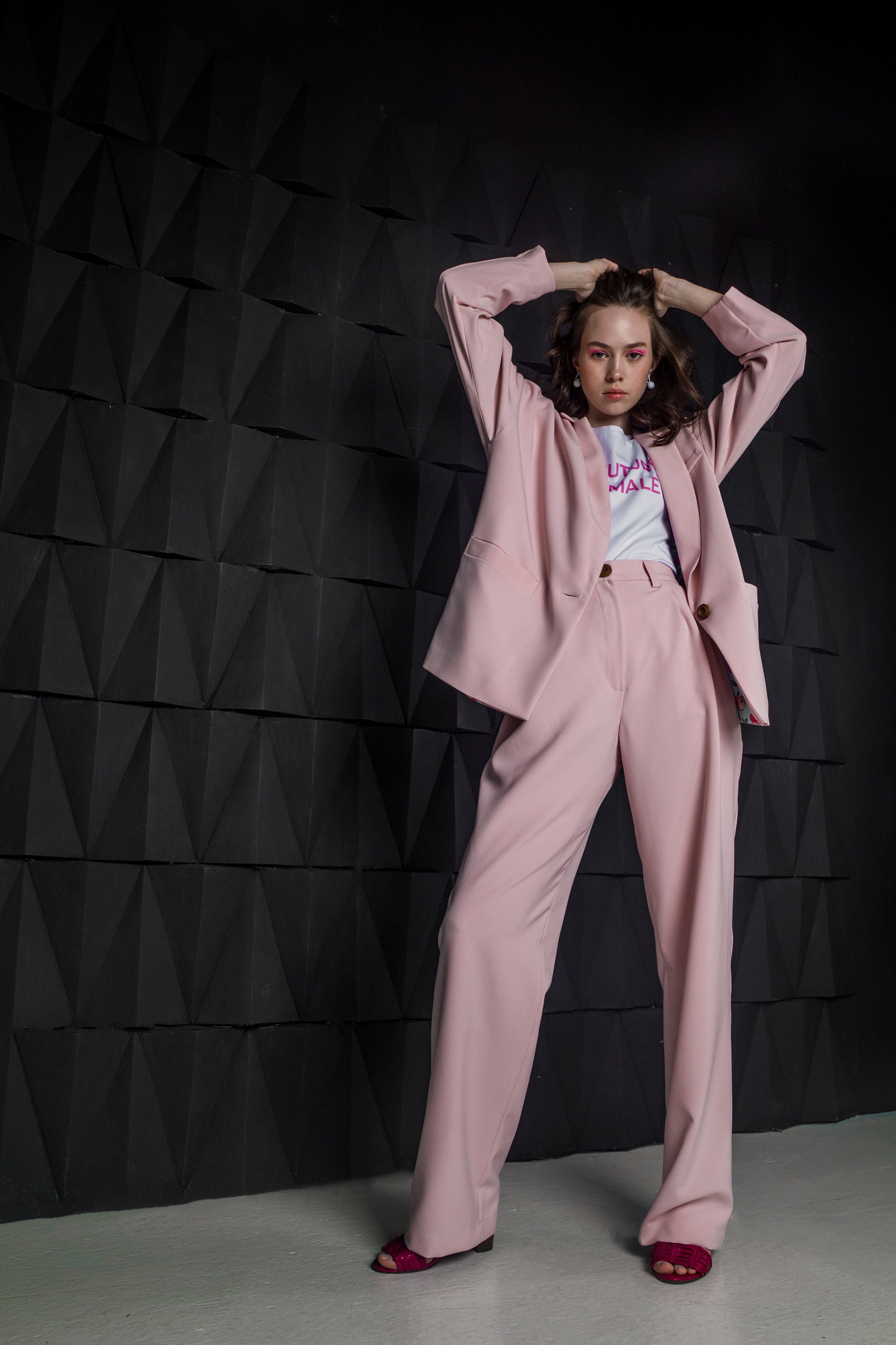 Power Suit Pants suit Bridal party Wedding suitHigh waist Etsy