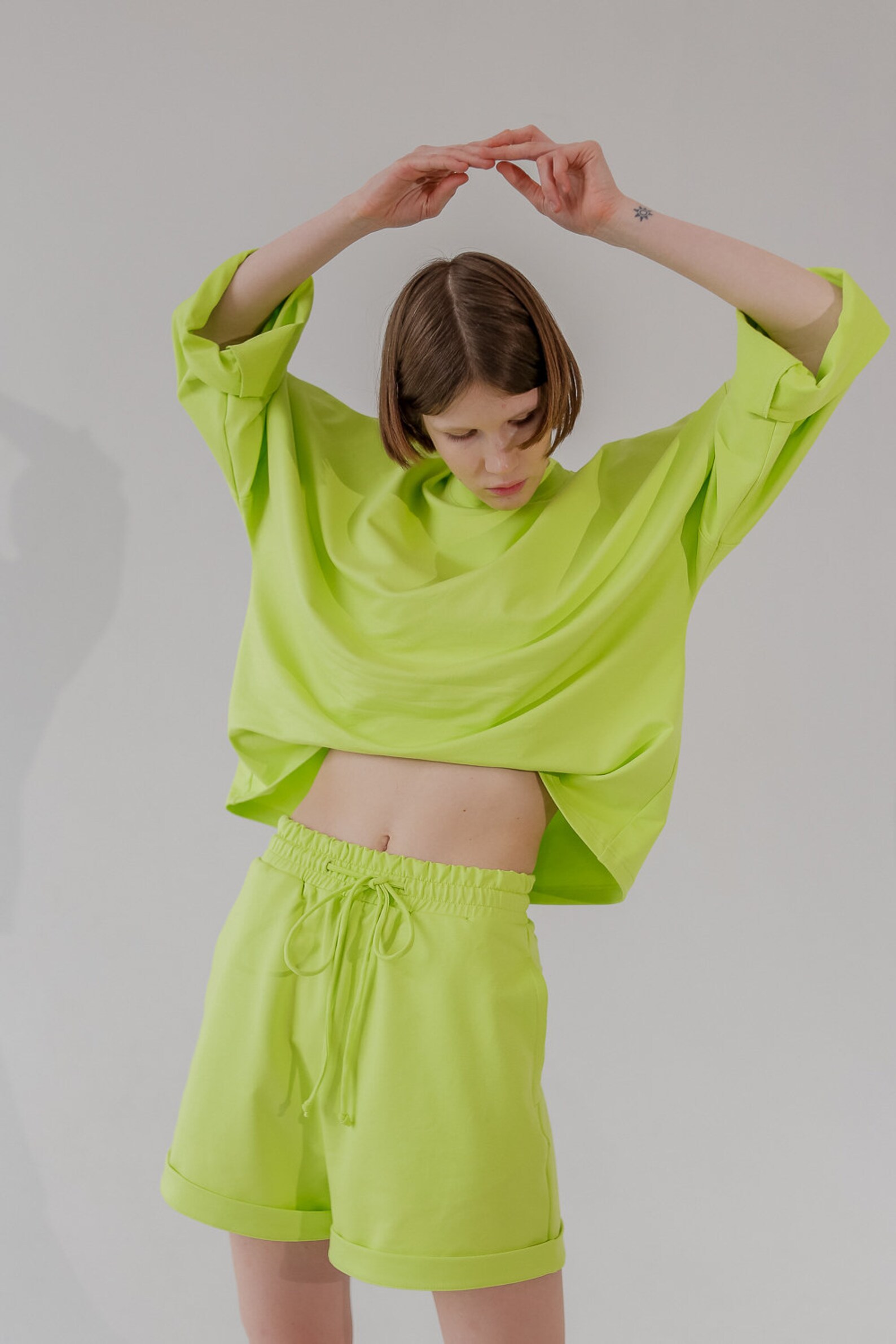 lime colour sweatshirt