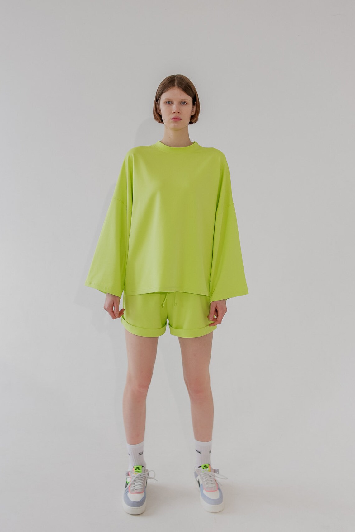 lime colour sweatshirt