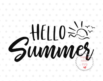 Hello Summer Svg Etsy