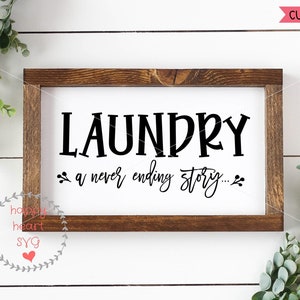Laundry A Never Ending Story Svg Laundry Room Svg Dxf Png - Etsy