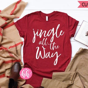 Jingle All The Way svg, Merry Christmas Y&#39;all SVG, Christmas svg, dxf and png instant download, Christmas quote svg, Merry Christmas SVG