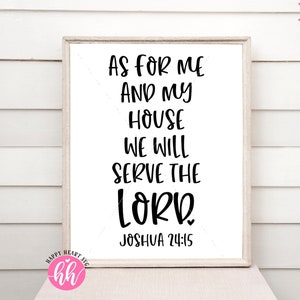 As for Me and My House We Will Serve the Lord SVG, Christian svg, dxf and png instant download, Joshua 24:15 SVG, Spiritual SVG, Scripture