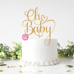 Oh Baby svg, Cake Topper svg, Oh Baby Cake Topper svg, Baby Shower svg, dxf, png téléchargement instantané, Baby Shower Cake Topper svg, Baby SVG