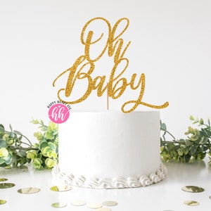 Oh Baby Cake Topper svg, Oh Baby svg, Cake Topper svg, Baby Shower svg, dxf, png download istantaneo, Baby Shower Cake Topper svg, It's A Girl