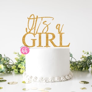 It&#39;s A Girl svg, Cake Topper svg, Its A Girl Cake Topper SVG, Baby Shower svg, dxf and png instant download, Cake Toppers SVG, Gender Reveal