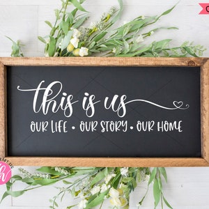Dit is ons SVG, familie SVG, DXF en PNG Instant Download, bruiloft citeer SVG, verjaardag teken SVG, familie citeer SVG, Home decor, familie SVG