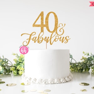 ケーキ トッパー svg、40 歳で素敵なケーキ トッパー svg、誕生日ケーキ トッパー SVG、誕生日 svg、dxf、png 即時ダウンロード、40 歳で素敵な svg