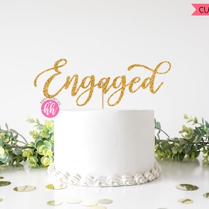 SVG engajado, Topper de bolo engajado svg, Topper de bolo svg, Topper de bolo de noivado SVG, Toppers de bolo svg, dxf, download instantâneo png, Engajamento