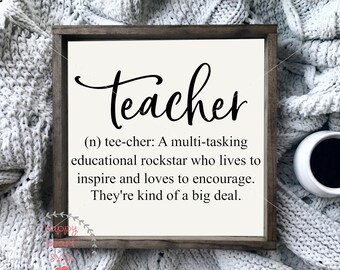 Teacher Definition SVG, teacher svg, dxf, png instant download, teacher appreciation SVG, teacher life svg, Teach Love Inspire svg, Teacher