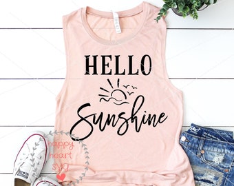 Hallo Sunshine svg, Sunshine And Summertime SVG, Summer svg, dxf and png instant download, Aloha summer SVG, Summertime svg, Sunshine svg