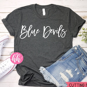 Blue Devils svg, Football svg, Game Day SVG, Blue Devils Team svg, dxf, png descarga instantánea, Football Mom SVG, Game Day Vibes svg, Deportes