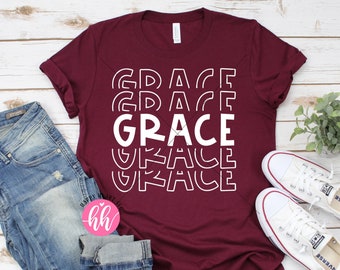 Grace svg, Grace upon Grace SVG,  Christian svg, dxf, png instant download, Inspirational SVG, Spiritual SVG, Amazing Grace svg, Easter svg