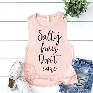 Salty Hair Don&#39;t Care svg, Salty vibes SVG, Summer svg, dxf, png instant download, beach SVG, hello summer svg, Beach life svg, Summer svg