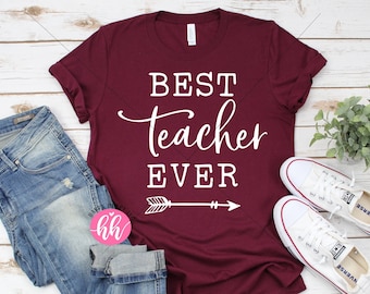 Miglior insegnante mai svg, Teach Love Inspire SVG, insegnante svg, dxf, png download istantaneo, apprezzamento insegnante SVG, Insegnante Citazione svg, Insegnante