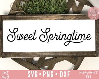 甘い春の svg、春が来た svg、こんにちは春の SVG、春の svg、dxf、png の即時ダウンロード、ようこそ春の svg、春の兆し svg