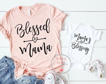 Blessed Mama and Mama's Blessing svg, Mom Life svg, dxf, png instant download, Mother's day SVG, Blessed Mama svg, Mama's Blessing svg, Mama