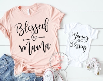 Blessed Mama and Mama's Blessing svg, Mom Life svg, dxf, png instant download, Mother's day SVG, Blessed Mama svg, Mama's Blessing svg, Mama