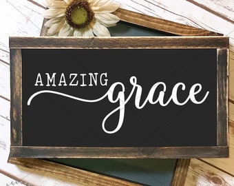 Amazing Grace SVG, Saved by Grace svg, Grace upon Grace SVG, Grace svg, dxf and png instant download, Bible verse svg, Christian svg