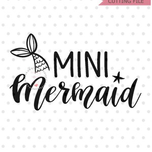 Mini Mermaid svg, Mermaid Squad SVG, Mermaid svg, dxf and png instant download, Summer SVG, Merbabe SVG, Mermama svg, mermaid life svg