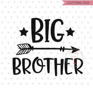 Gran Hermano SVG, Gran Hermano SVG, dxf y png descarga instantánea, Hermano Mayor SVG para Cricut y Silueta, Hermano svg, hermanos svg