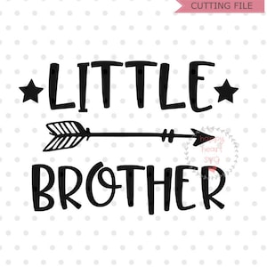 Little Brother SVG, Little Bro SVG, download instantâneo, dxf e png, Brother SVG para Cricut e Silhouette, arquivo Little Bro svg