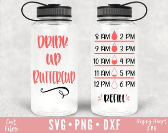 Download Free Drink More Water Svg Water Bottle Svg And Dxf Instant Etsy PSD Mockup Template