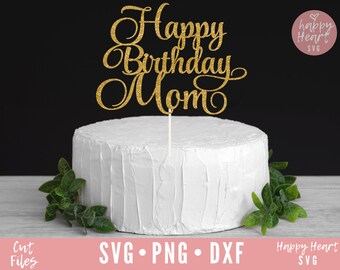 Download Happy Birthday Cake Topper Svg Etsy