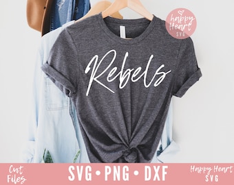 Rebels svg, Football svg, Game Day SVG, Rebels Team svg, dxf, png instant download, Football Mom SVG, Rebels Mascot svg, Hockey svg