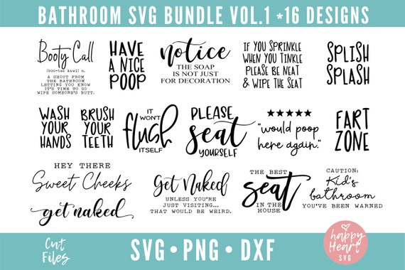 Download Bathroom Quote Bundle Bathroom Bundle Bathroom Svg Bundle Etsy