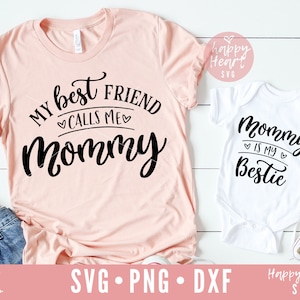 Mama en ik svg, Mijn beste vriend noemt me mama svg, mama is mijn Bestie svg, Mom Life svg, dxf, png instant download, Blessed Mama svg, Mama