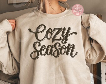Cozy Season svg, Fall svg, Autumn svg, Fall Shirt svg, Fall Saying svg, dxf, png instant download, Thanksgiving svg, Cozy Weather svg