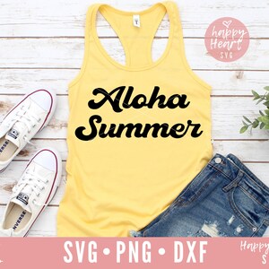 Aloha Summer svg, Hello Summer svg, Sunshine And Summertime SVG, Summer svg, dxf and png instant download, Summer quote svg, Vacation svg