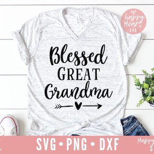 Gesegnete große Oma Svg, große Oma SVG, Oma SVG, Dxf und Png sofortigen Download, Oma Zitate Svg, große Großeltern Svg, Oma