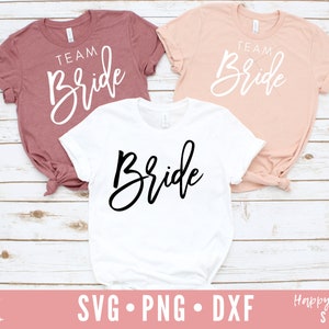Bride SVG, Team Bride SVG, BrautSVG, Braut Shirt svg, dxf und png instant download, Bride squad SVG, Bride Tribe svg, Wedding svg datei