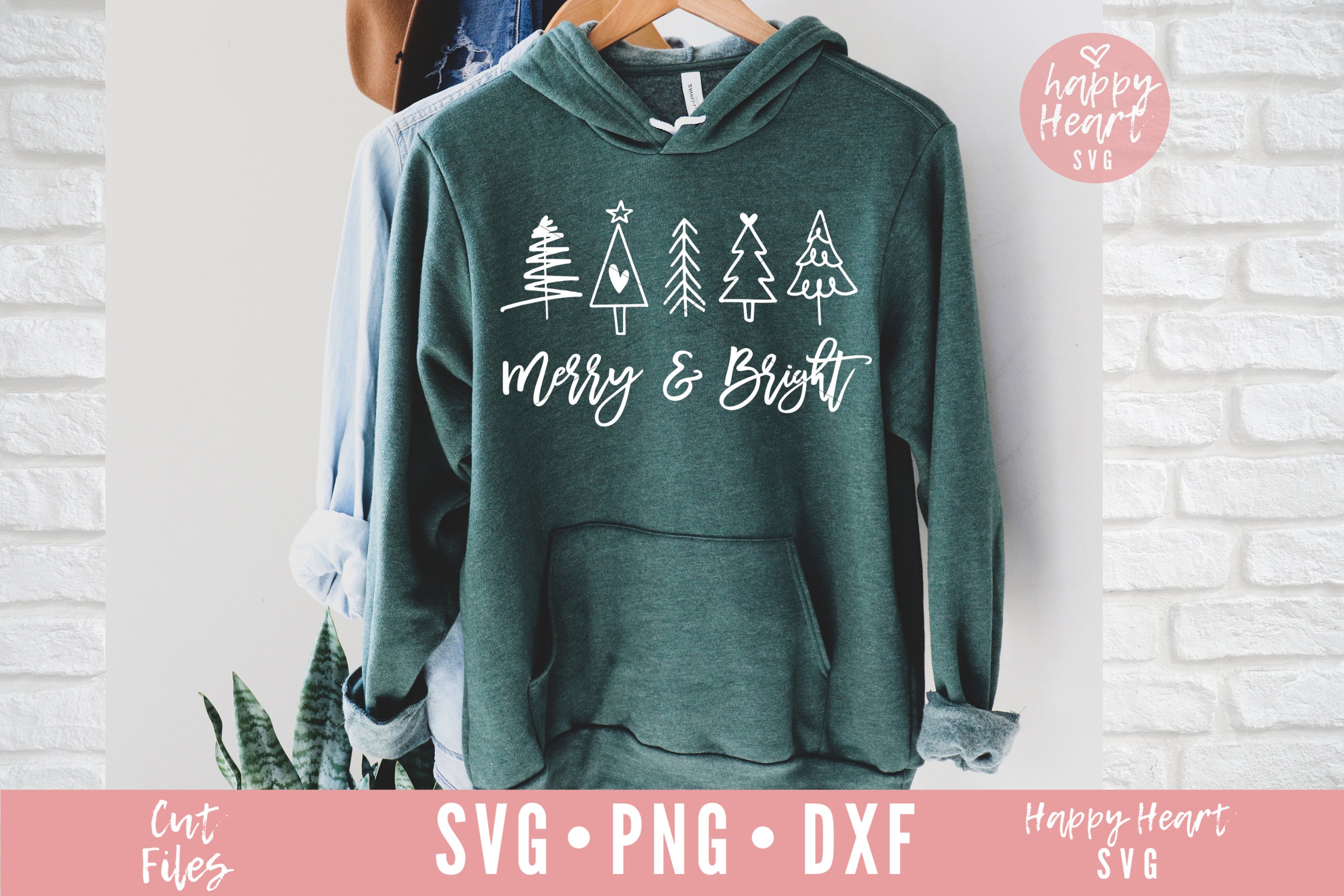 Merry and Bright Svg