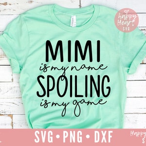 Juego de Mimi Spoiling SVG, Diseño de Abuela Bendita (Descarga Digital)