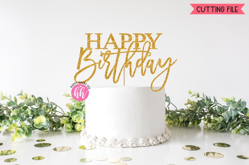 Download Cake Topper Bundle Happy Birthday Bundle Cake Topper svg | Etsy