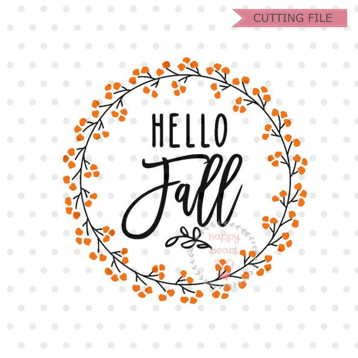 Hello Fall SVG Happy Fall Y'all Svg Fall Svg Dxf and - Etsy