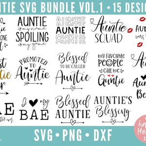 Tia svg, Pacote Tia SVG, Tia svg, Pacote Tia, Tia Esquadrão svg, BAE svg, Tia Vida SVG, dxf, download instantâneo png, Bestie da Tia