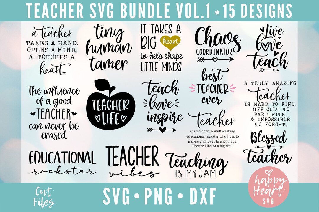 Teacher Bundle, Teacher SVG Bundle, Teacher SVG, Teacher Life Svg, Dxf